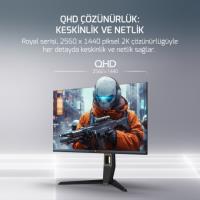 GAMEPOWER 27" Royal T20 RGB 180HZ 0.5MS 2K Flat IPS Pivot 2xUSB HDR400 Gaming Monitör (Sıfır Ölü Piksel Garantili)